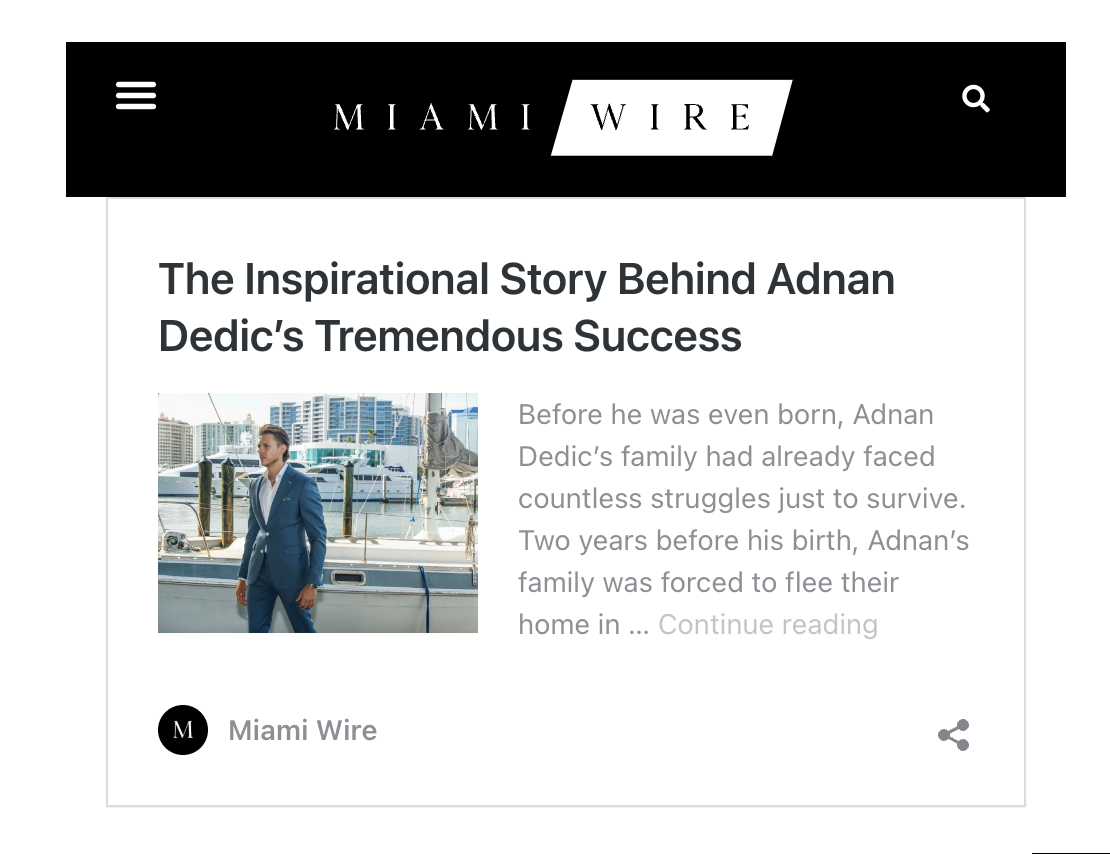 Young Entrepreneur Adnan Dedic Surpasses Vast Majority of US Real Estate Agents Before the Age of 30 – CEO Weekly